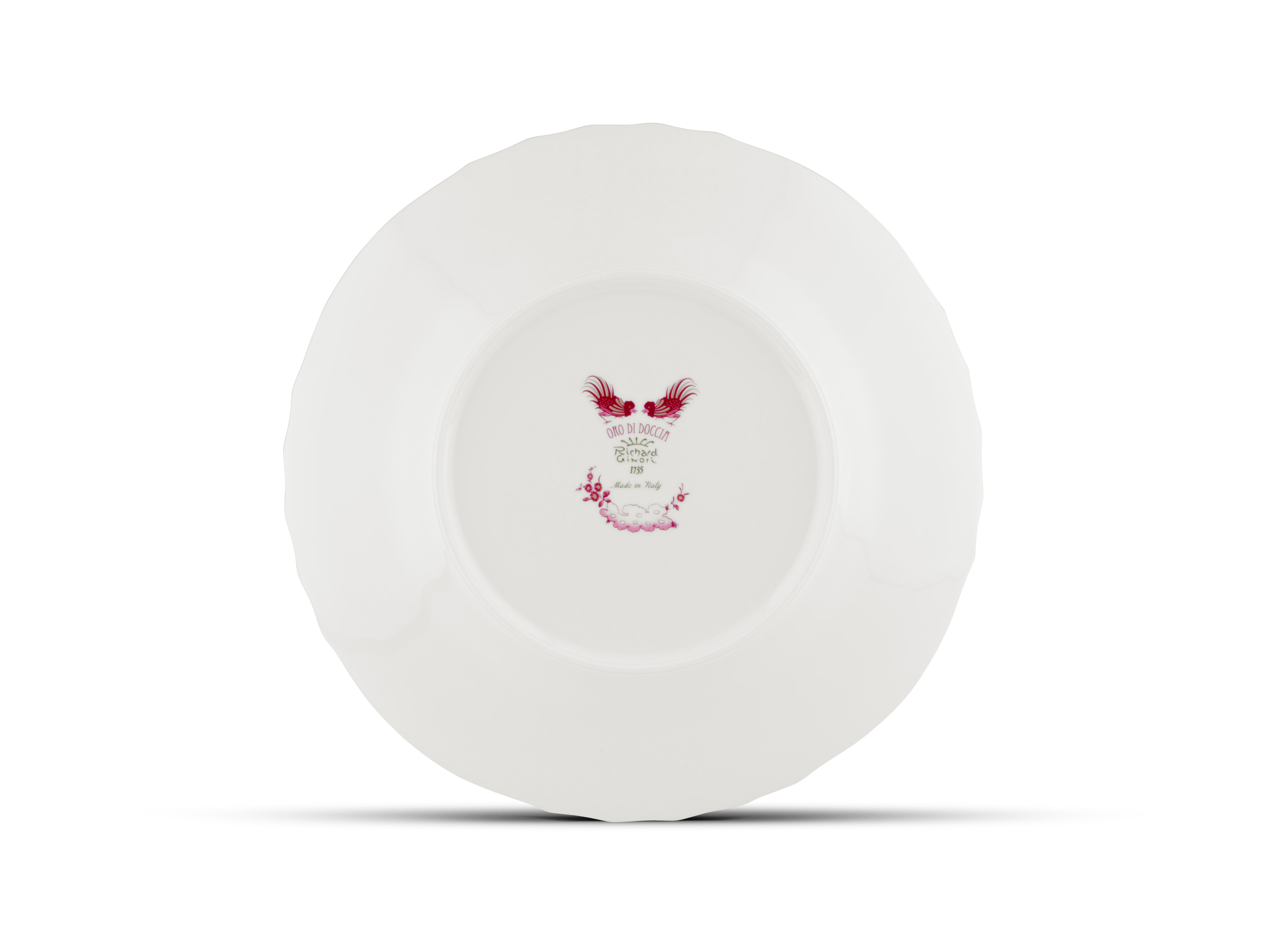 Magenta red flat plate | Oro Di Doccia | Ginori1735 | GINORI 1735