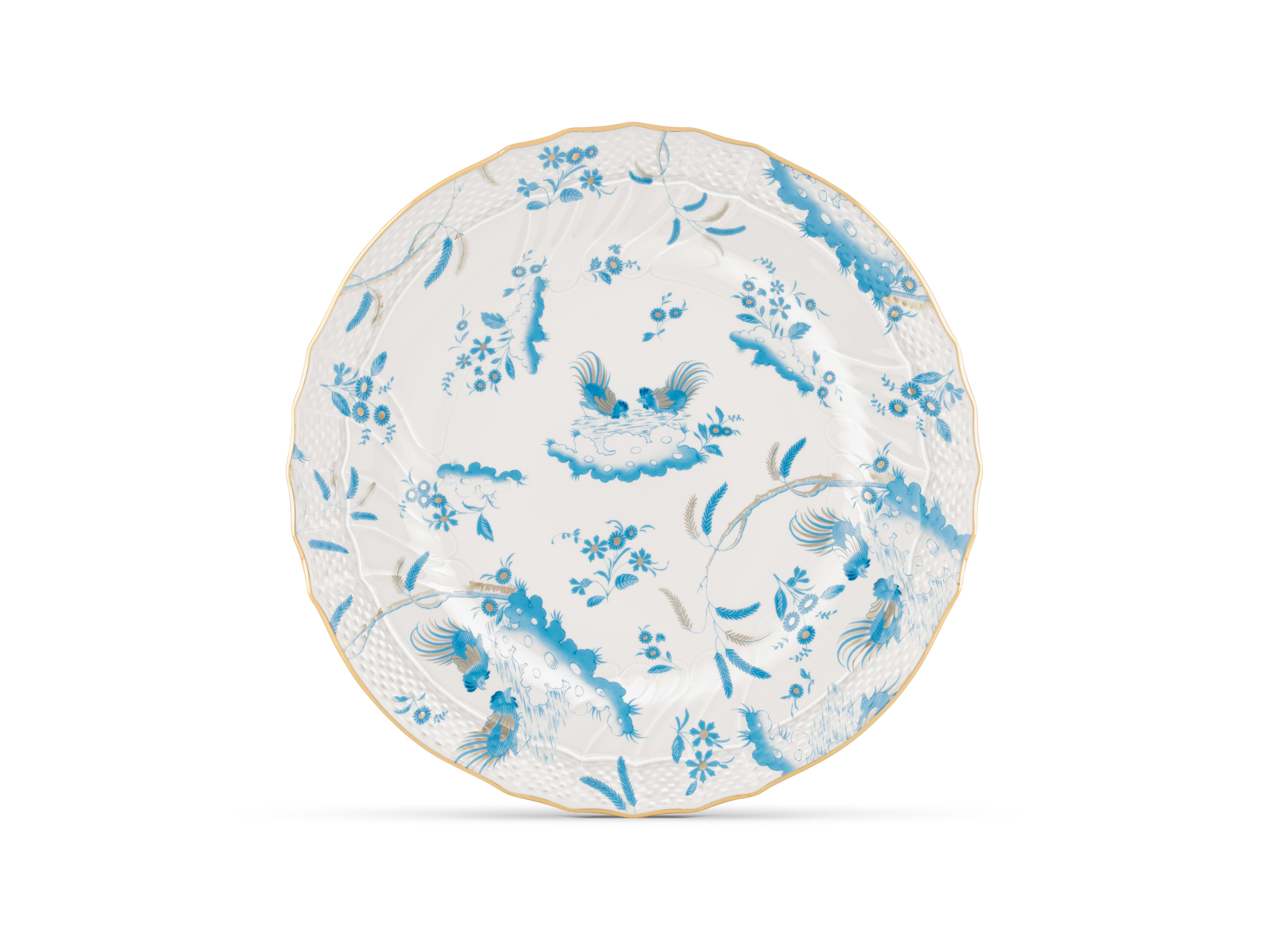 Turquoise flat plate | Oro Di Doccia | Ginori1735 | GINORI 1735