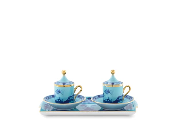 COFFEE SET FOR TWO WITH TRAY | GINORI 1735