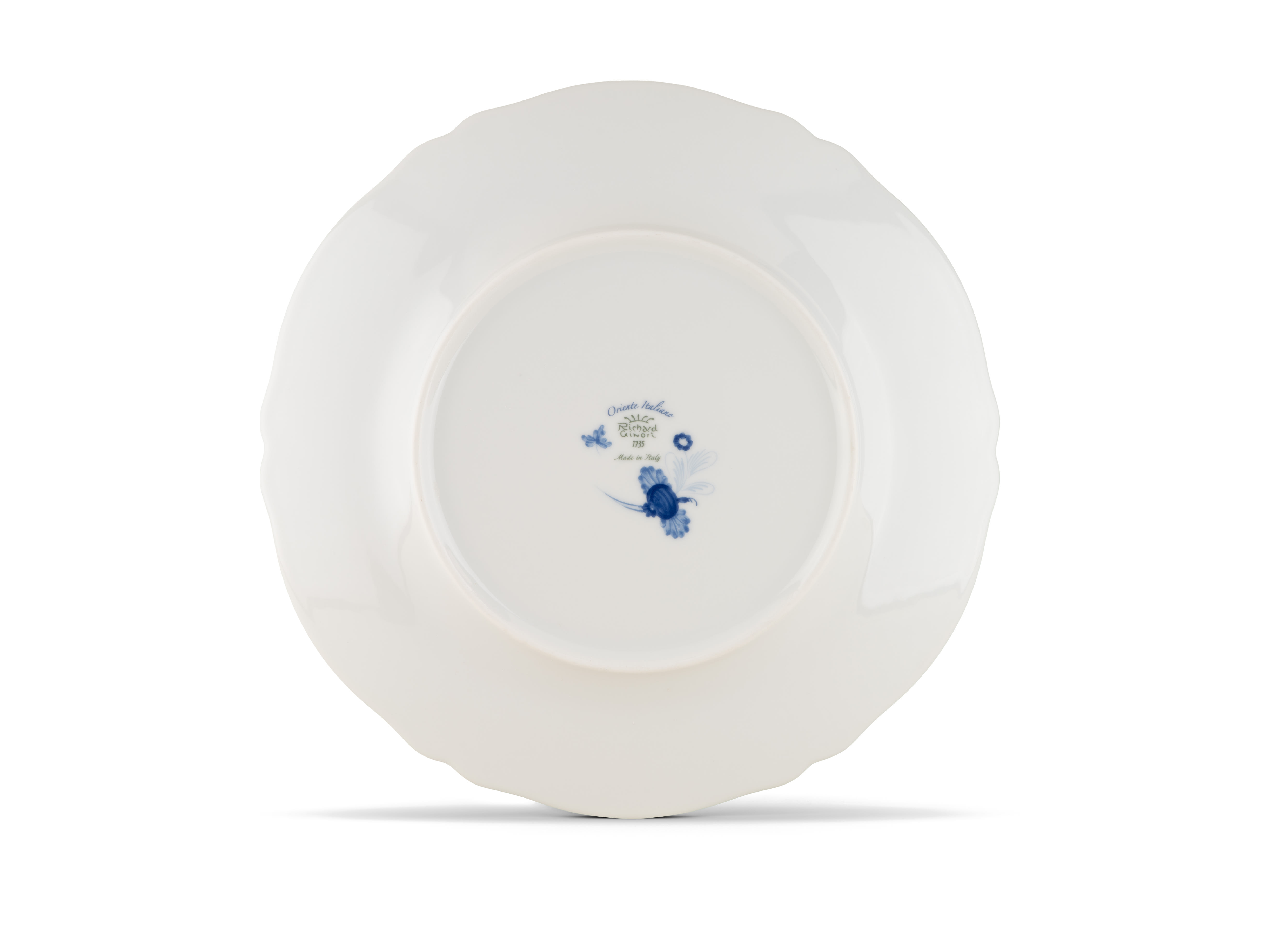Periwinkle-blue porcelain charger plate | GINORI 1735