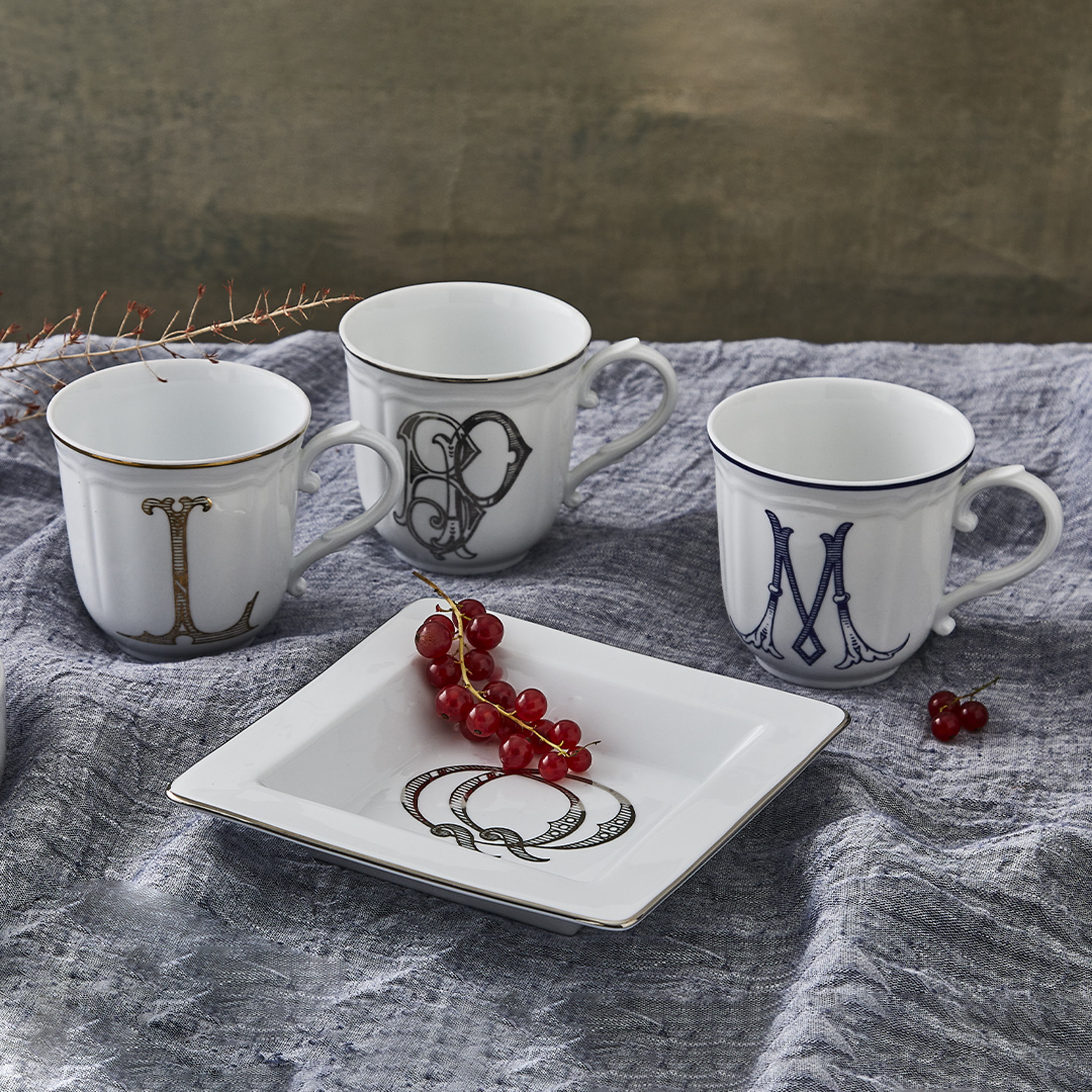 Tazza personalizzabile, Tazza monogramma, Tazza di testo