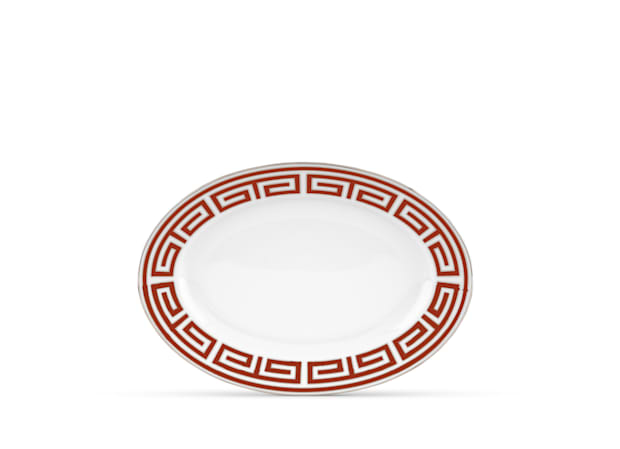 OVAL PLATTER SCARLATTO Labirinto-1