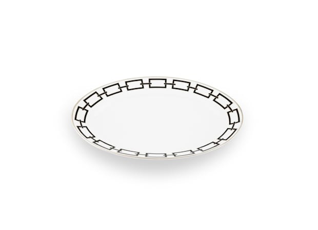 OVAL PLATTER NERO Catene-2
