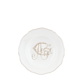 Corona Monogram soup plates platino - personalizable