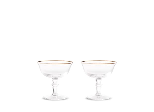 CHAMPAGNE GOBLETS PLATINUM THREAD CRYSTALMedici-2
