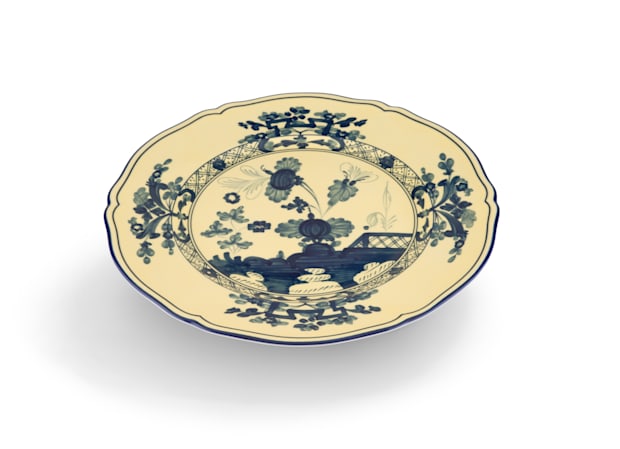 Non Green出品　60　56　チャンドラー Citrine-yellow porcelain charger plate | GINORI 1735