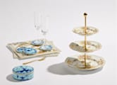 3-TIER SERVING STAND AURUM Oriente Italiano-6