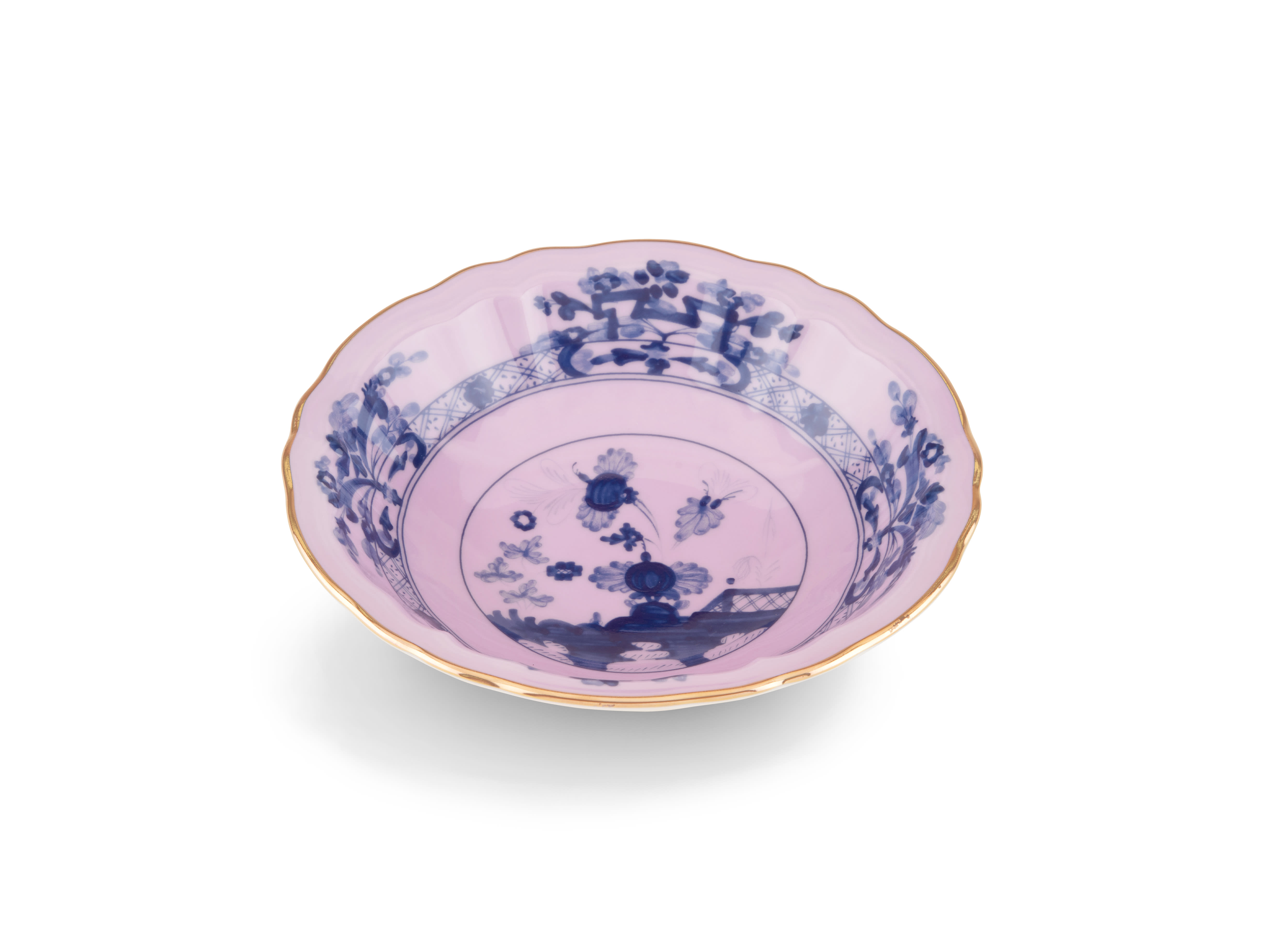 Azalea-pink porcelain small bowl | GINORI 1735