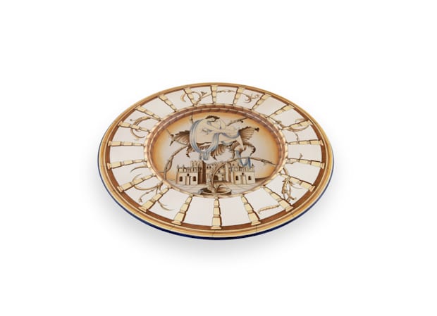 ASSIETTE DÉCORATIVE ISABELLA LE MIE DONNE - BLANCArte di Gio Ponti-2