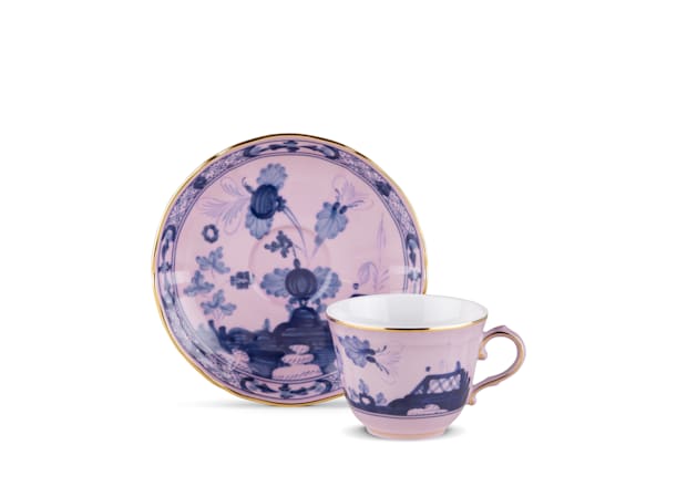 Azalea-pink porcelain coffee cup | GINORI 1735