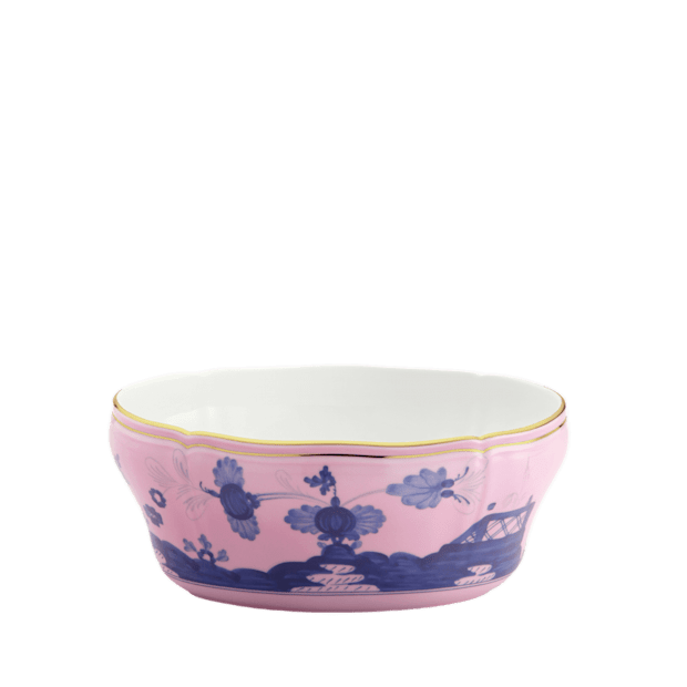 Azalea-pink porcelain salad bowl | GINORI 1735