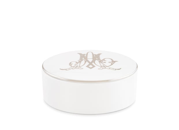 trinket box platino - personalizableCorona Monogram-1
