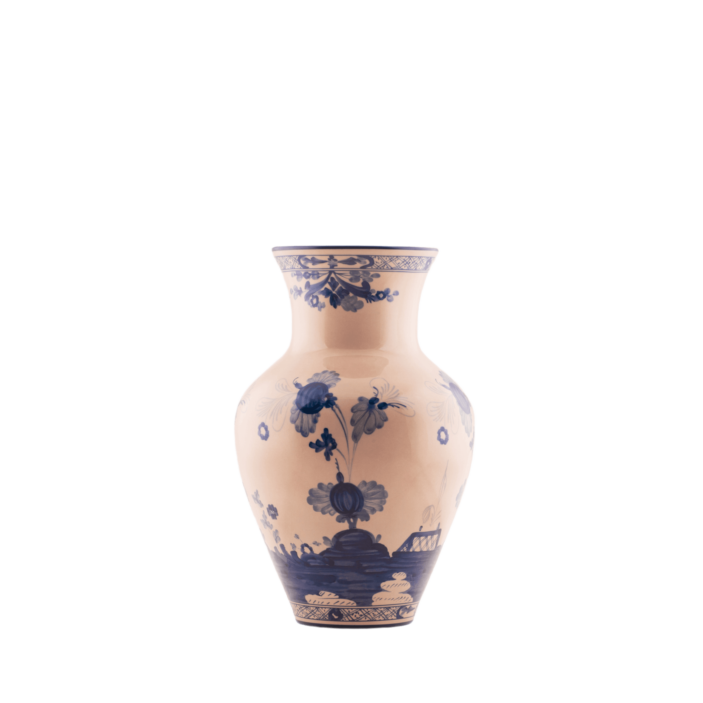 Powderpink porcelain Ming vase GINORI 1735