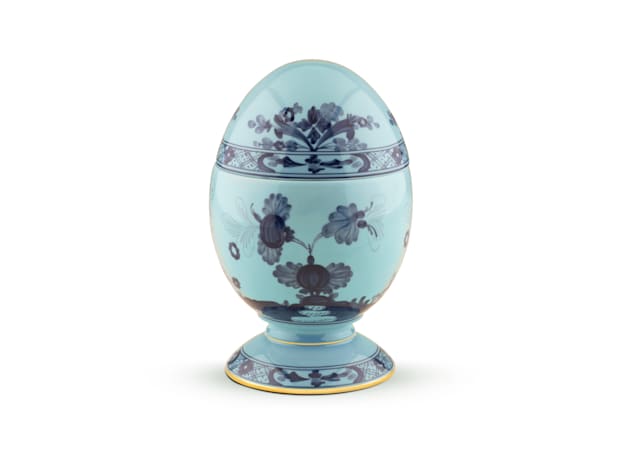 Large Iris Blue Egg | Egg | GINORI 1735