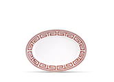 GRAND PLAT DE SERVICE OVALE SCARLATTO Labirinto-1