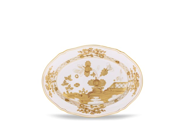 PLAT DE SERVICE OVALE AURUM Oriente Italiano-1