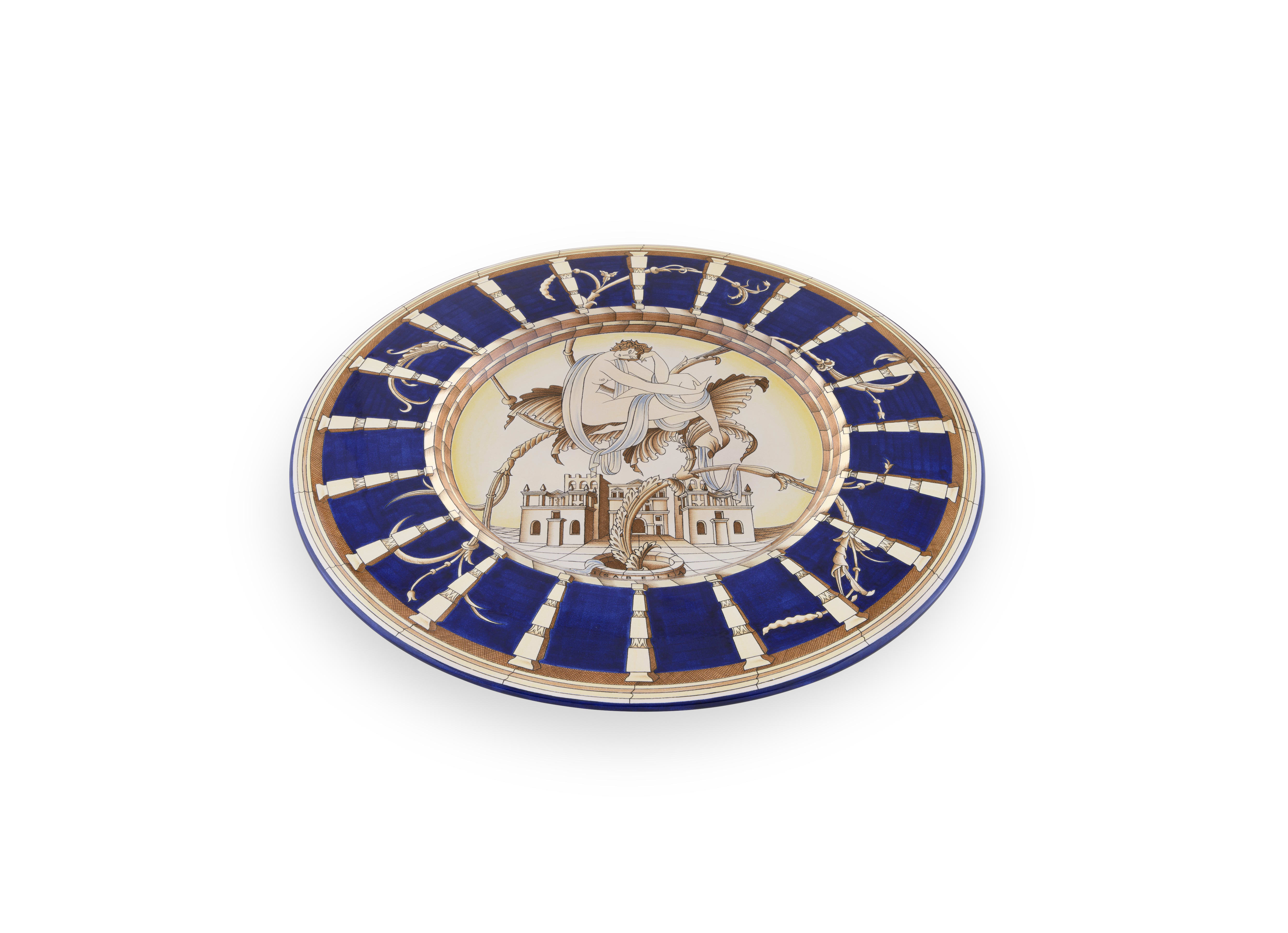 Isabella Le Mie Donne Plate - Blue | Gio Ponti | GINORI 1735