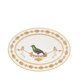 Voliere PLAT DE SERVICE OVALE MERLE VERT