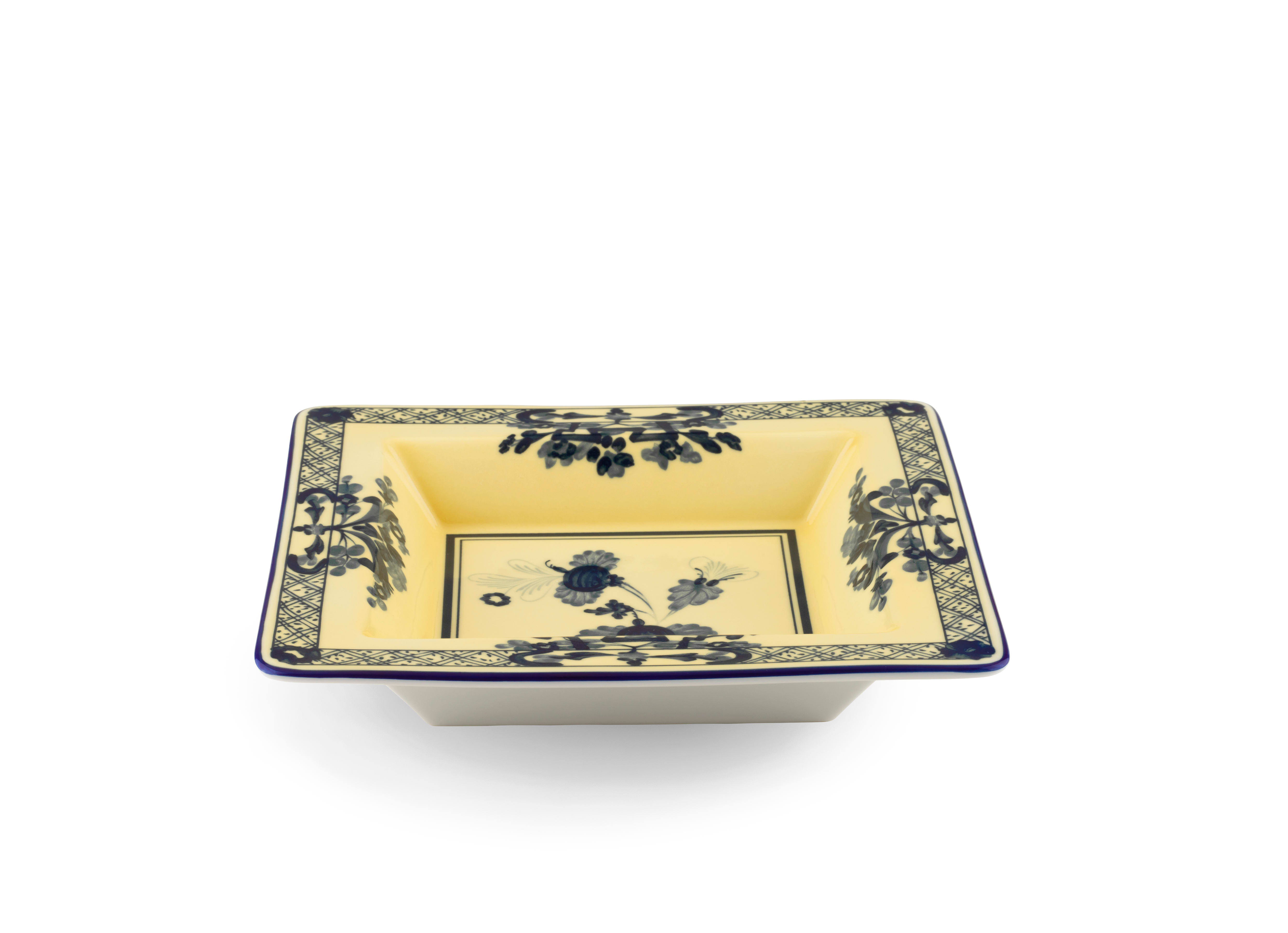 Yellow square porcelain vide poche | GINORI 1735