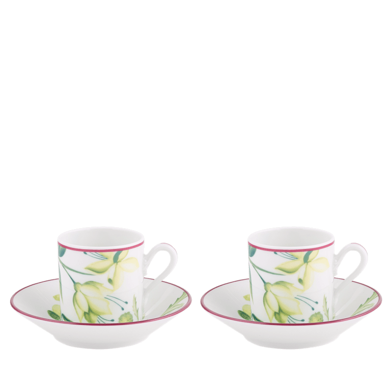 Tea set for two Acanto green | Florenza | GINORI 1735
