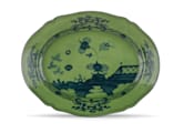 LARGE OVAL PLATTER MALACHITE Oriente Italiano-1