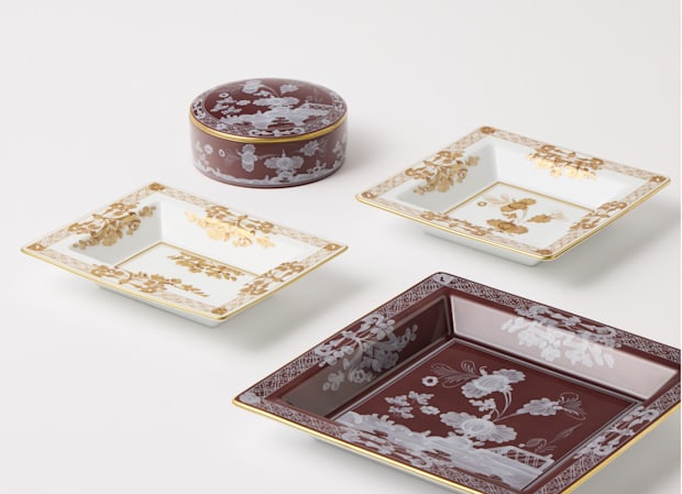 RECTANGULAR CHANGE TRAY AURUM Oriente Italiano-5