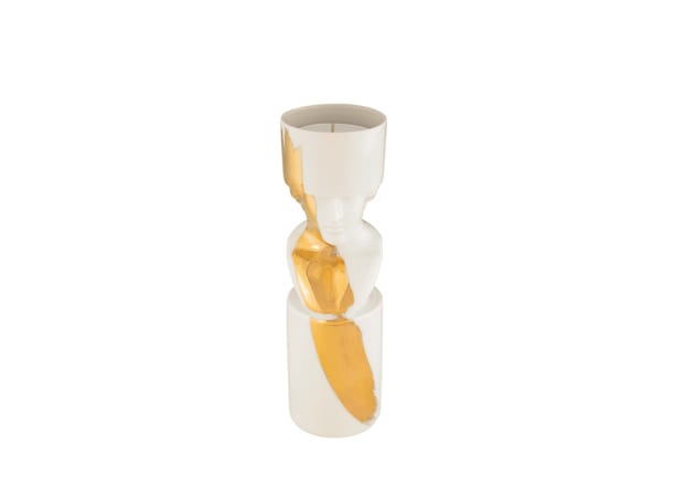 レッテラート キャンドルスタンド ホワイト＆ゴールド IL LETTERATO WHITE - GOLDLCDC-4