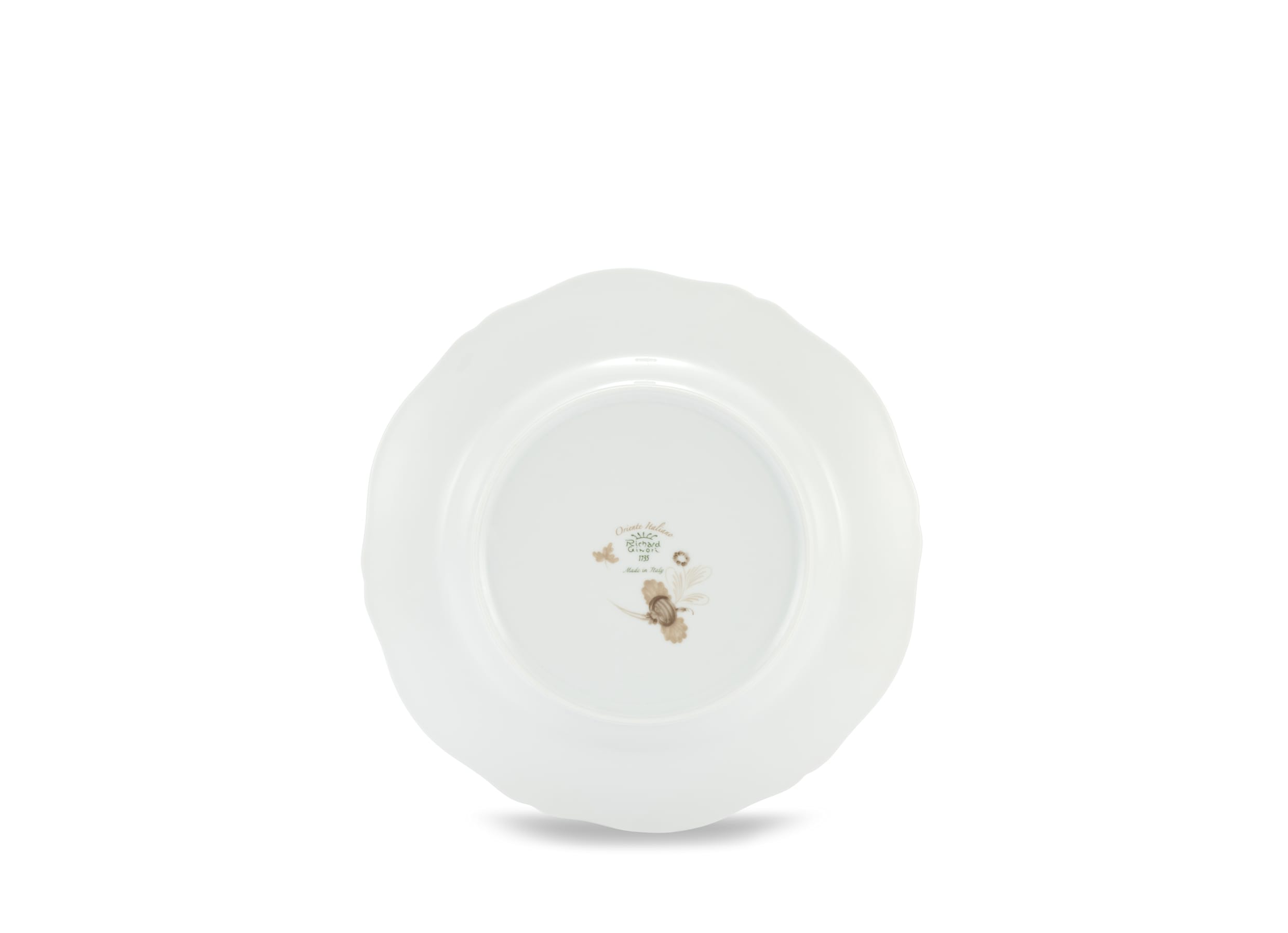 flat plate beige Meringa | Oriente Italiano | GINORI 1735