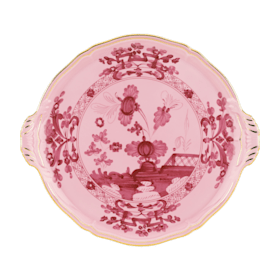 Azalea-pink porcelain cake plate | GINORI 1735
