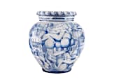 ORCIO VASE DONNE E ARCHITETTURA BLU E BIANCOArte di Gio Ponti-2