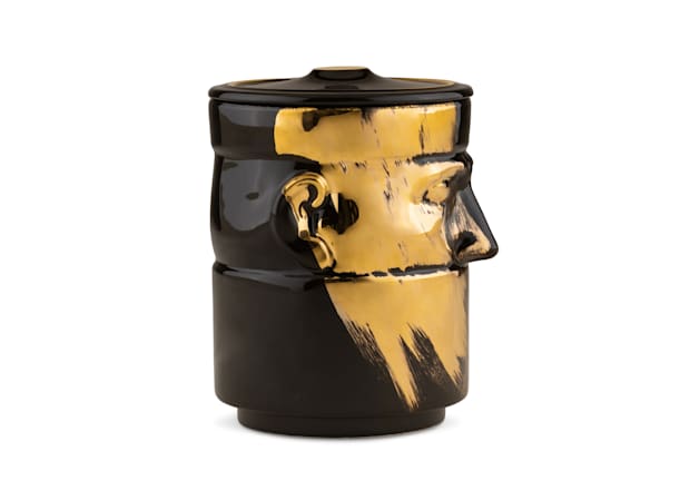 CANDLEHOLDER IL SEGUACE CHARCOAL - GOLDLCDC-2