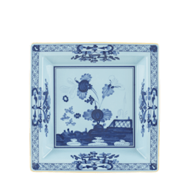 Oriente Italiano LARGE SQUARE CHANGE TRAY IRIS