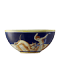 Putto con cane, majolica oval bowl h cm 16 in 6 1/4 Arte di Gio Ponti-1