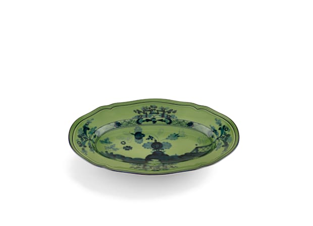 Malachite-green porcelain pickle dish | GINORI 1735
