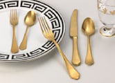 SET POSATE DA 5 PEZZI ORO VINTAGEFlora-3
