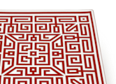 SQUARE CENTERPIECE SCARLATTO Labirinto-3