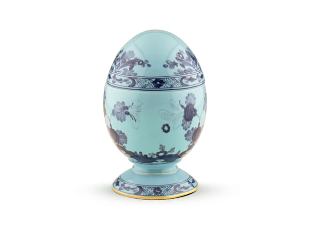Large Iris Blue Egg | Egg | GINORI 1735