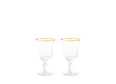 WINE GOBLETS GOLD THREAD CRYSTALMedici-2