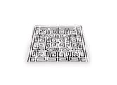 SQUARE CENTERPIECE NERO Labirinto-2