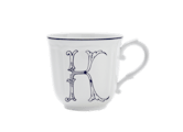 MUG LETTERA K BLU Corona Monogram Mugs-1
