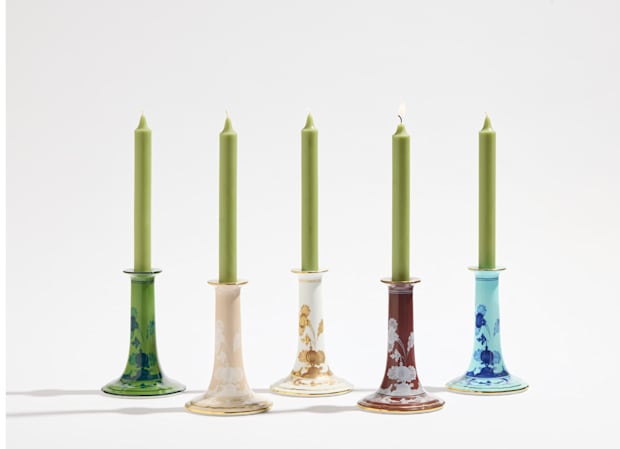 CANDLEHOLDER MALACHITE Oriente Italiano-6