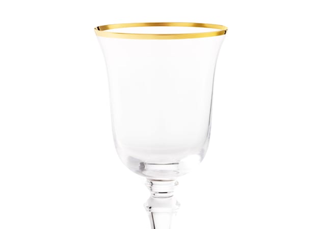 WATER GOBLETS GOLD THREAD CRYSTALMedici-3
