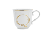 MUG LETTERA Q ORO Corona Monogram Mugs-1