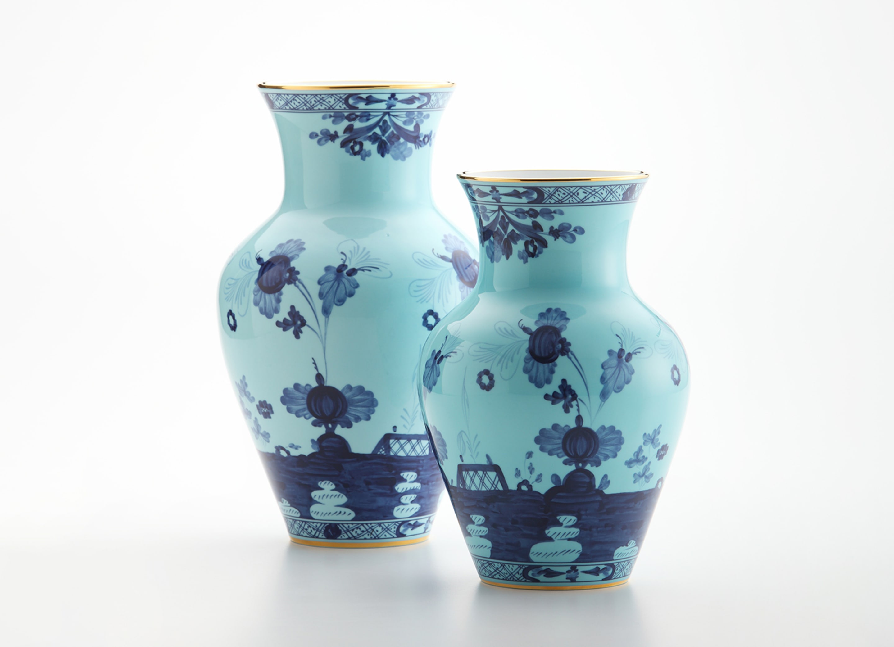 langzaam globaal Ontslag Large Ming Vase Oriente Italiano Iris | GINORI 1735