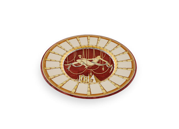 Domitilla, majolica plate cm 49 in 6 1/4 Arte di Gio Ponti-2