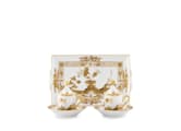 ESPRESSO SET FOR TWO WITH TRAY AURUM Oriente Italiano - Tesori-1