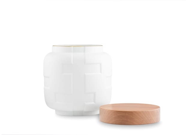 VASE WITH LID JUNCTION OVERLAPPING BANDSOfficina Ultra-3