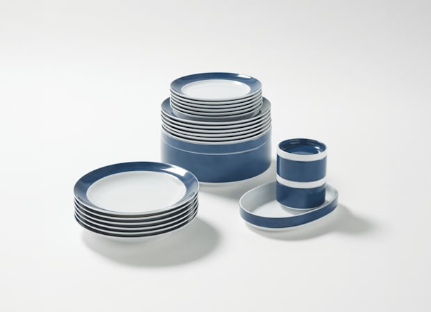 SERVICE DE TABLE POUR SIX BLU Colonna Re-Edition-3