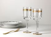 WATER GOBLETS GOLD THREAD CRYSTALMarchese-4