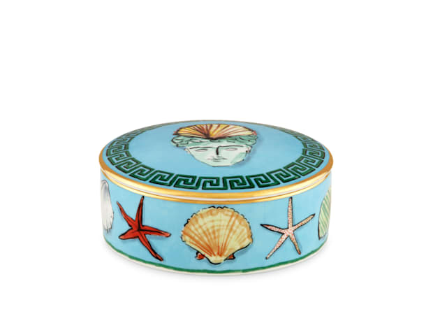 ジノリ！ラウンドボックス ブルー IL VIAGGIO DI NETTUNO and particularly Neptune | GINORI 1735